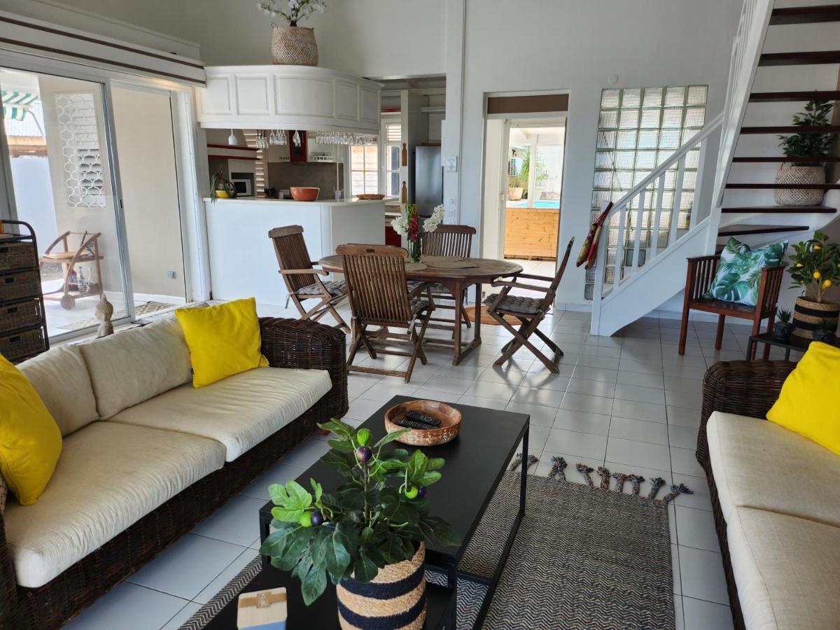 Villa 6-10 Pers, Vue Mer, Piscine Privee, Plage A Pieds Le Gosier  Exterior photo