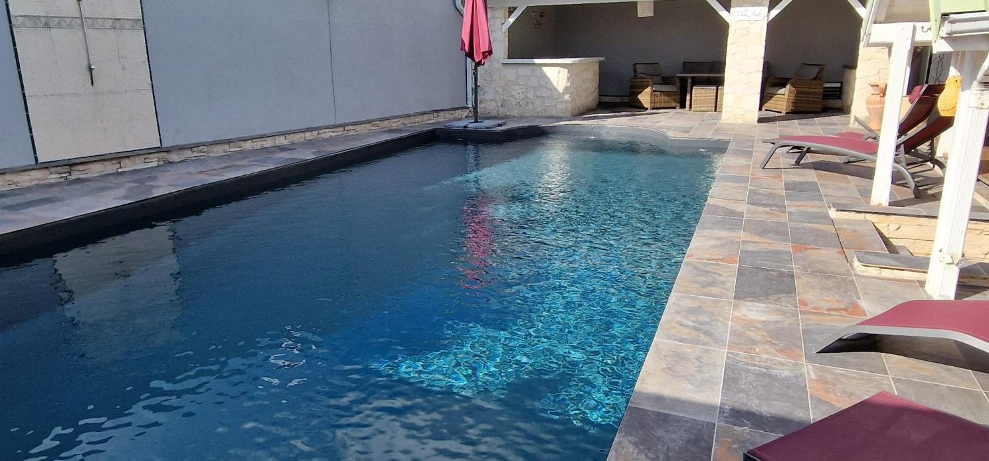 Villa 6-10 Pers, Vue Mer, Piscine Privee, Plage A Pieds Le Gosier  Exterior photo